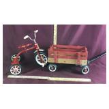 Vintage Mini Radio Flyer Bike & Wagon