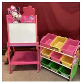 Minnie Mouse Whiteboard and Dora Shelving Unit