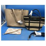 Vinyl Anne Klein Purse & Kate Spade Black & Tan