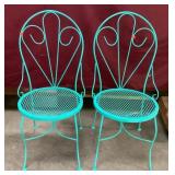 Gorgeous Vintage Wrought Iron Patio Chairs