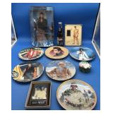 Elvis & John Wayne Collector Plates & Other Elvis