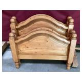 Pair of Solid Knotty, Pine, Twin Beds, Extra Long