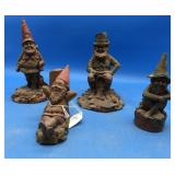 4 Various Size Tom Clark Gnomes