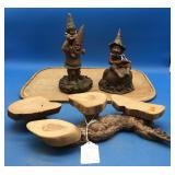2 Tom Clark Gnomes & 4 Statue Display & Couple