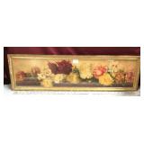 Antique Yard Long Chrysanthemum Print