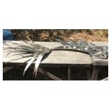 Unusual Lighted Fish Metal Wall Art