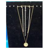 Sterling Silver Bracelets & Coin Medallion