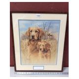 Signed and Numbered Golden Retriever Artwork