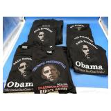 7 Black Long Sleeved Obama T-Shirts