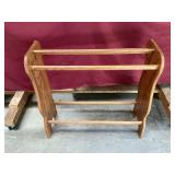 Nice, Solid Oak Quilt Rack