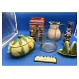 Corn Dish Tureen/Salt & Pepper Set & Microwave