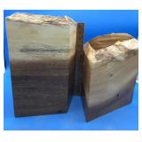 Pair of Live Edge Wooden Vases