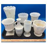 Lot of Milk Glass Pieces
