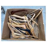 Lot of Wooden Hangers