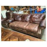 Leather Couch and Chair My Flex steel
