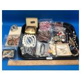 Tray Lot of Costume Jewelry