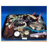 Large Tray Lot of Watches