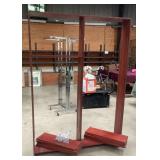 Solid Knotty Pine Double Shelving Unit/Bookcase