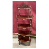 Ornate Wooden Shelving Unit