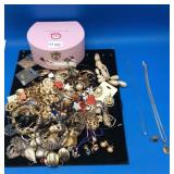 Large Lot of Costume Jewelry some Sterling