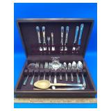 Silver Plated Silverware in Wooden Case