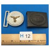 Two German World War II Era Belt Buckles