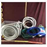 Lot of Yard Hoses & Water Filter