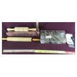 Assorted Lot of Rolling Pins & Beads w/ Organizer