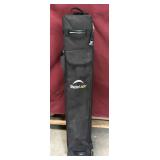 Shelter Logic White Pop Up Canopy Tent on Wheels