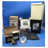 Picture Frames & Small Sander & Vntg Lantern-