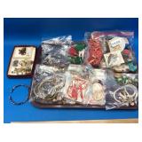 Tray Lot of Costume Jewelry