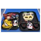 8 Hand Made Pottery/Ceramic Masks