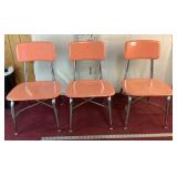 3 Vintage Metal and Wood Child