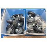 Lot of Large Caster Wheels