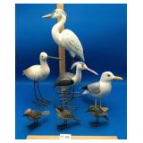 Flock Of Stand Up Bird Sculptures
