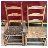 Antique Shaker Wicker Seat Child