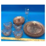 Lot of Pink Depression Glassware