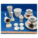 Vintage Milk Glass & Hurricane Lamp Shades, etc.