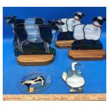 Stained Glass Cows and Sheep on Stands & More