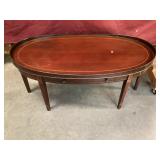 Nice Vintage Mahogany Mersman Oval Table