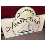 Wood Advertising Sign Happy Sales