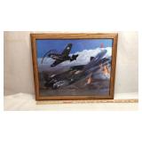 WWII P40 Fighter Framed Art
