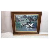 WWII B24 Liberators in Action Framed Art