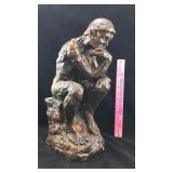 Marwal Chalkware Statue "The Thinker"