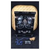 Small Black Jewelry Box With MOP Inlay