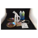 Clothes Steamer, Brita Bottles and Carnival Glass