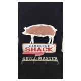 "Barbecue Shack" Sign and "Grill Master" Rack