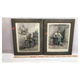 Pair of Framed Black Americana Prints