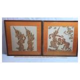 Pair of Vintage Indian Artwork