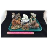 Homco Masterpiece Porcelain Animal Figures